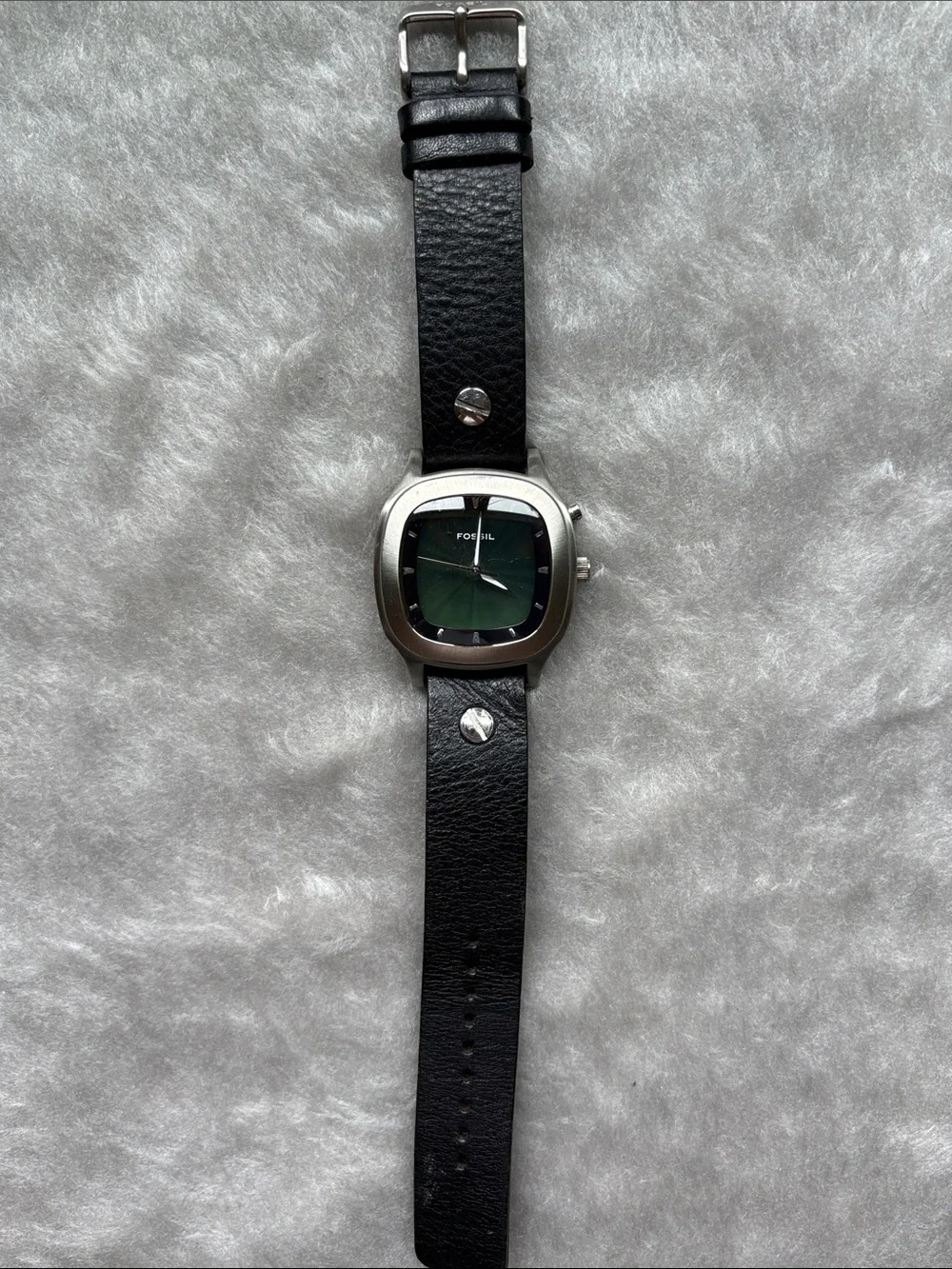 Rare Fossil Big Tic Kaleido Watch jr-8124 Changing Green to Blue Face